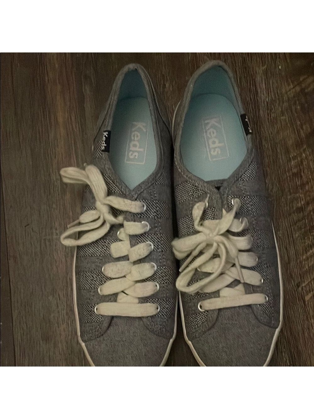 Keds Gray and White Classic Sneakers